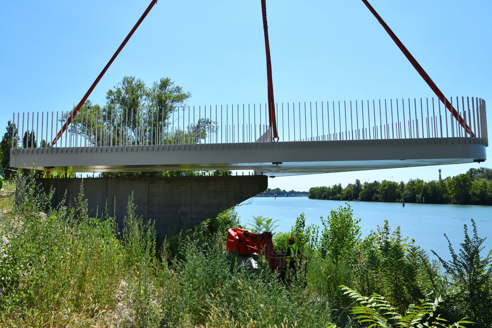 Passerelle et belvédère de l’Île-Parc Girodet : la fin du chantier approche