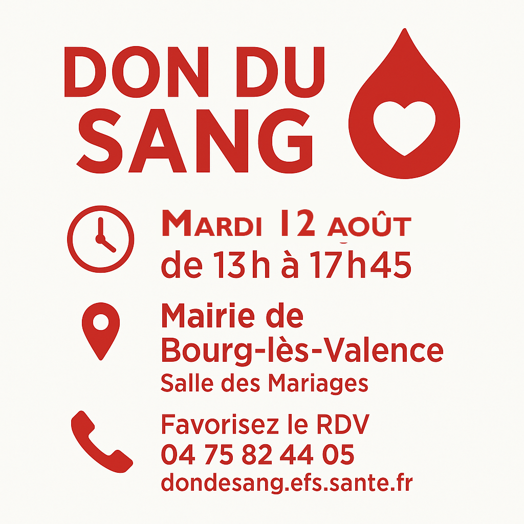 Don du sang Août 2025