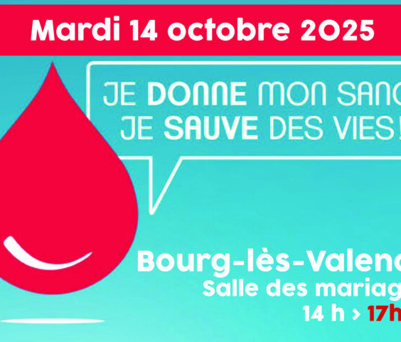 Don du sang Octobre 2025