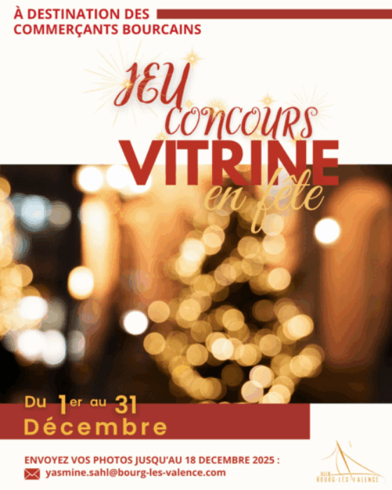 vitrine en fête affiche