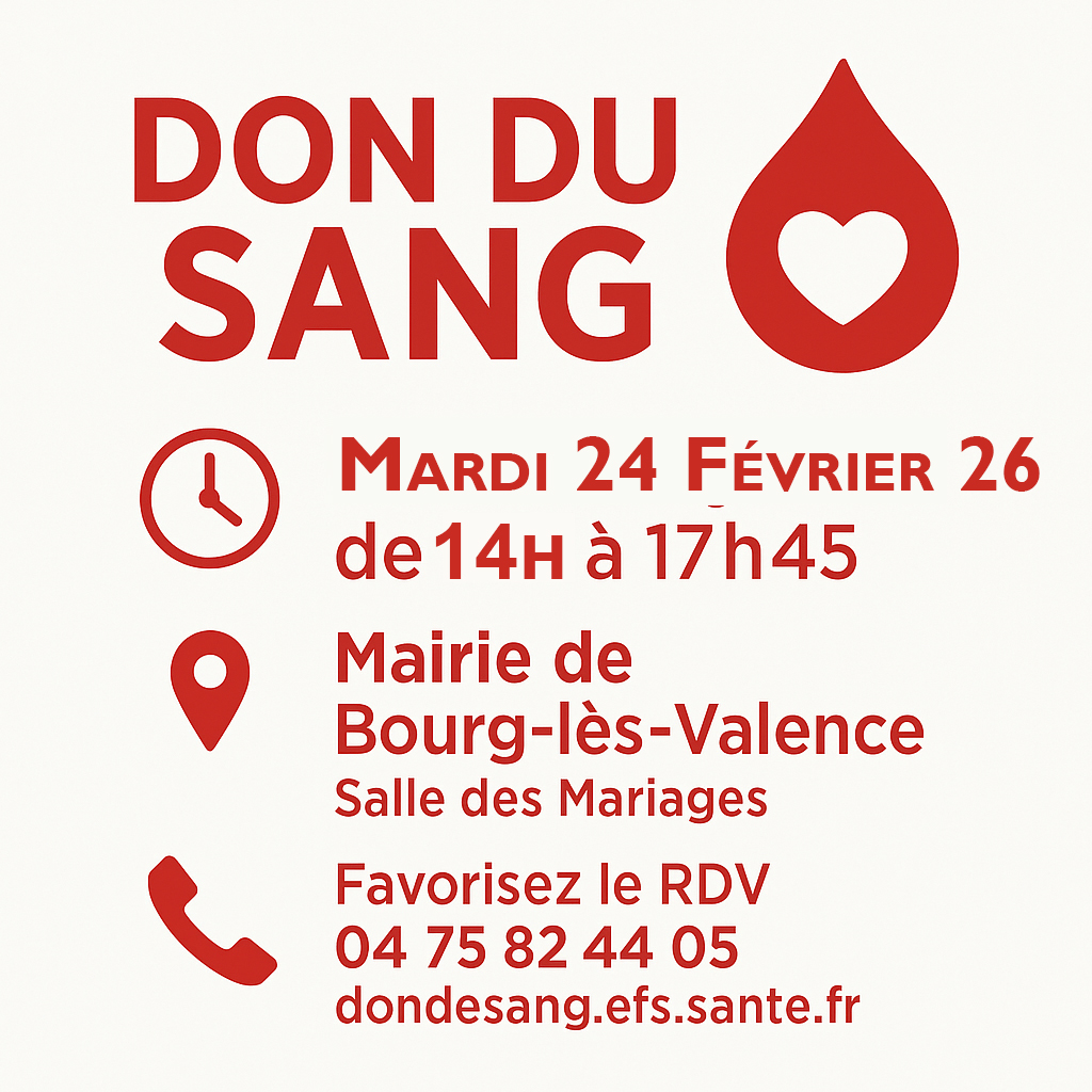 Don du sang février 2026