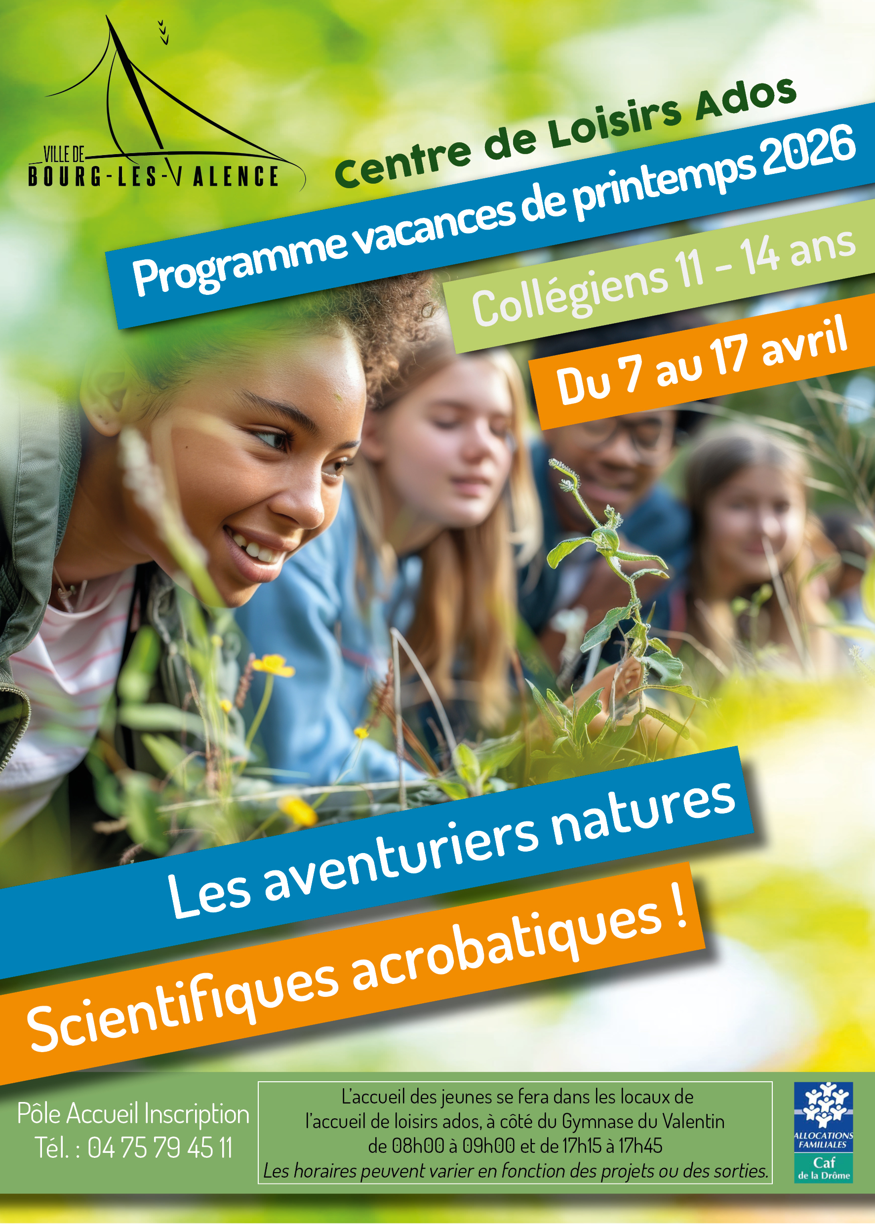 Inscription centre de loisirs Louis Jourdan vacances de printemps 2026