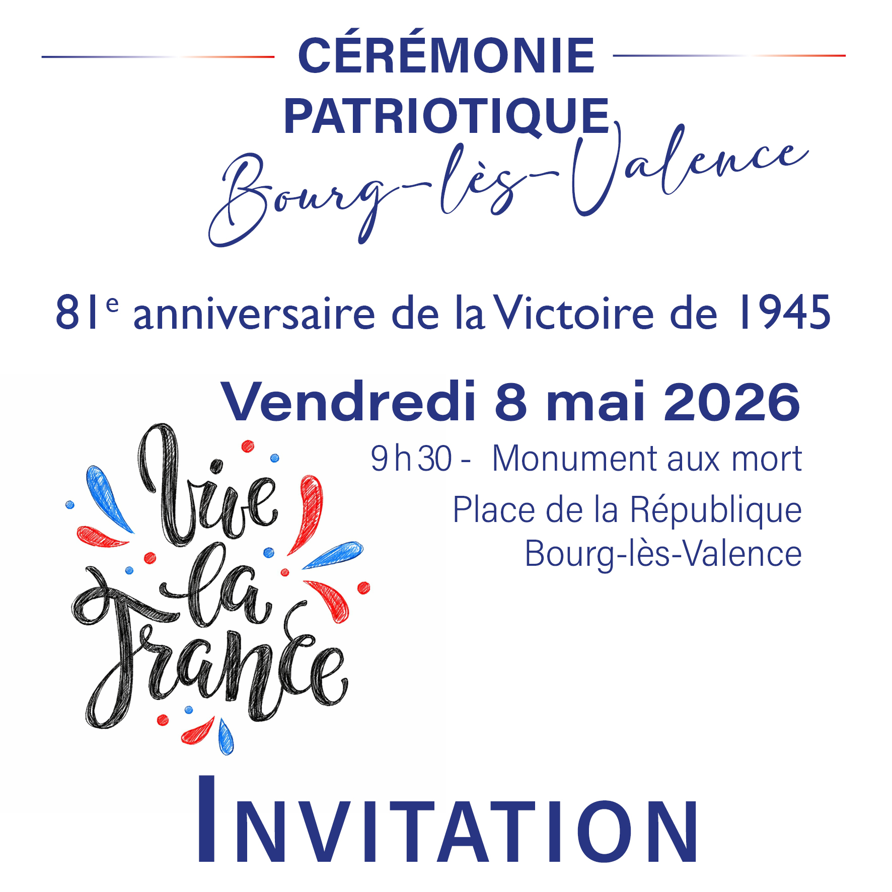 Cérémonie du 8 mai 1945