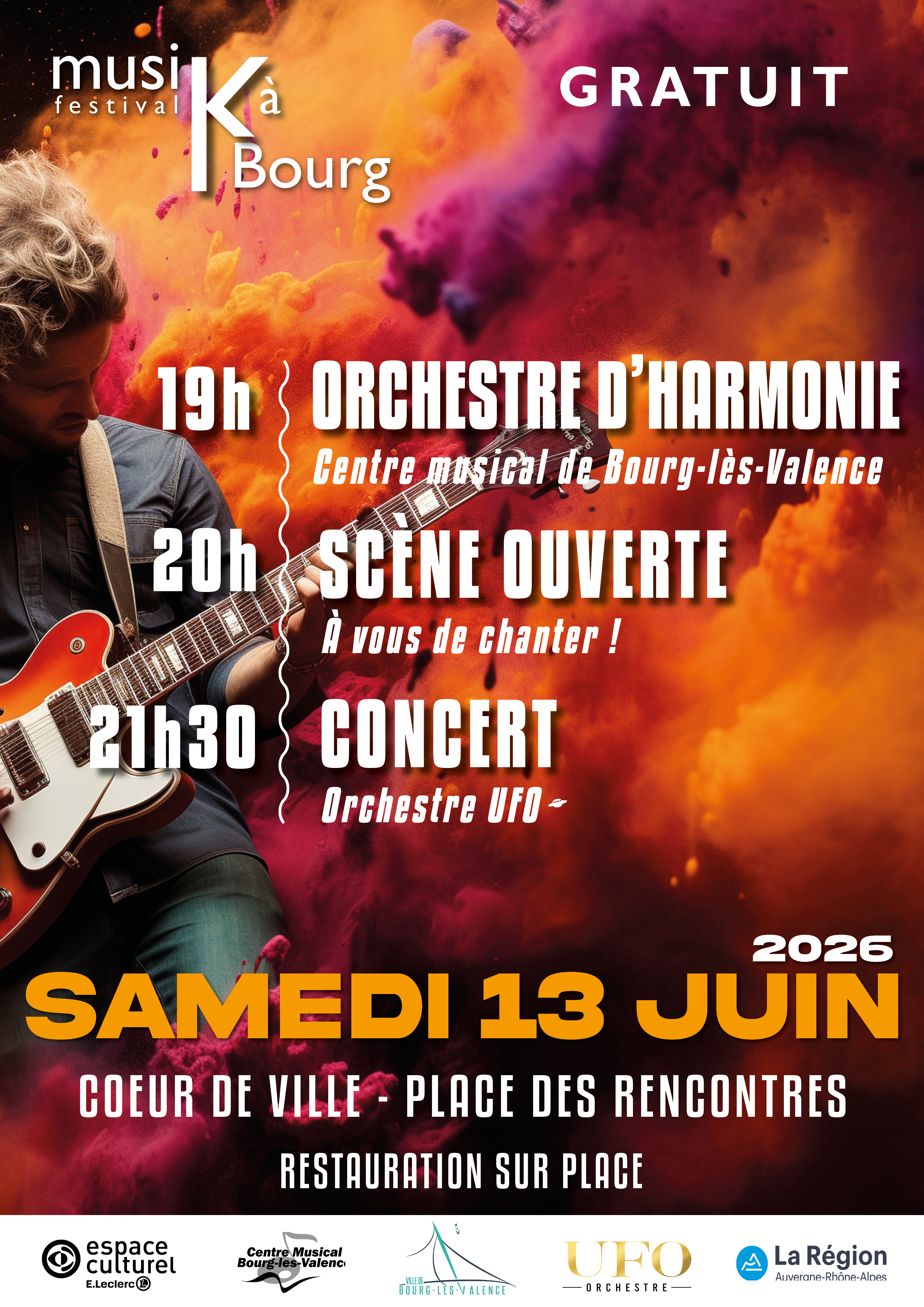 Festival MusikàBourg 2026 : une soirée musicale et festive à ciel ouvert