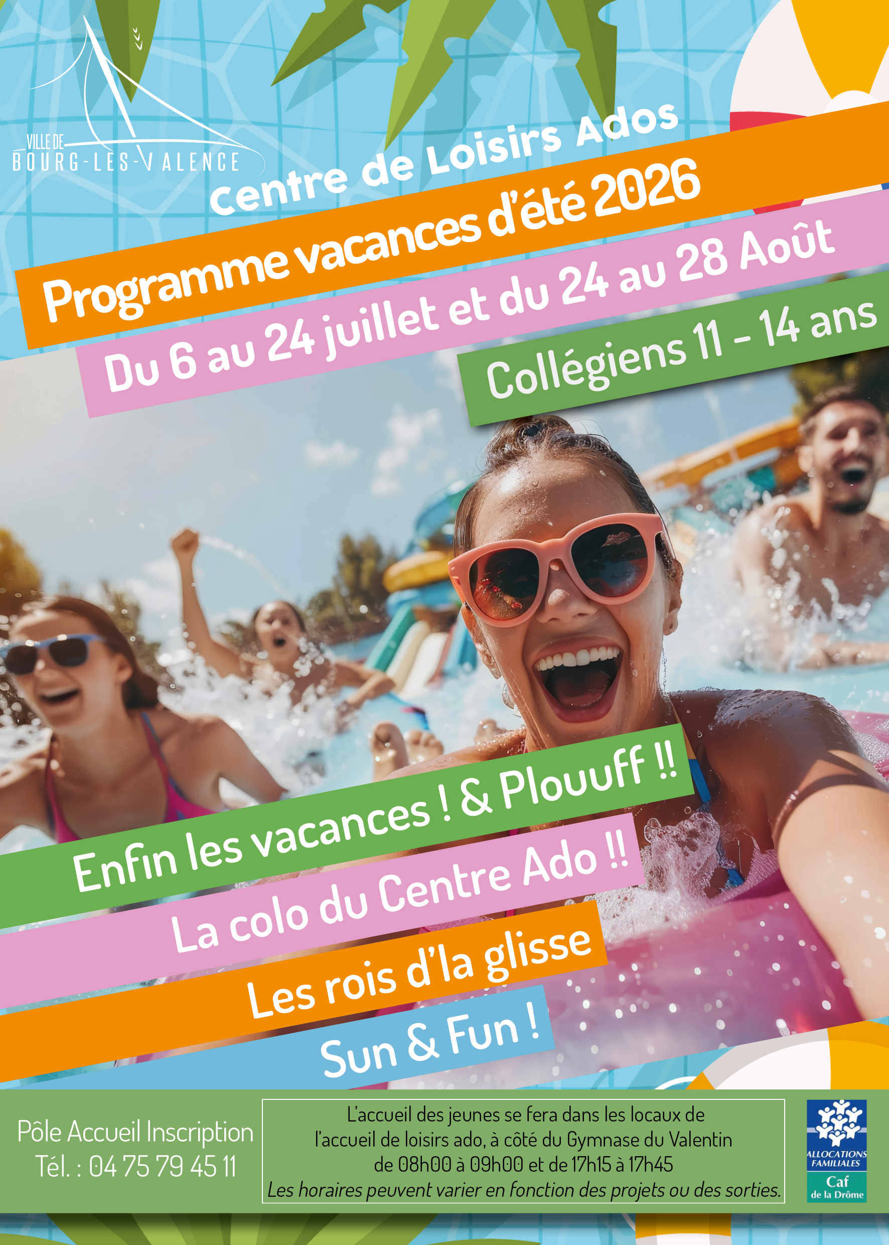 Inscription Accueil de loisirs ados vacances d’été 2026