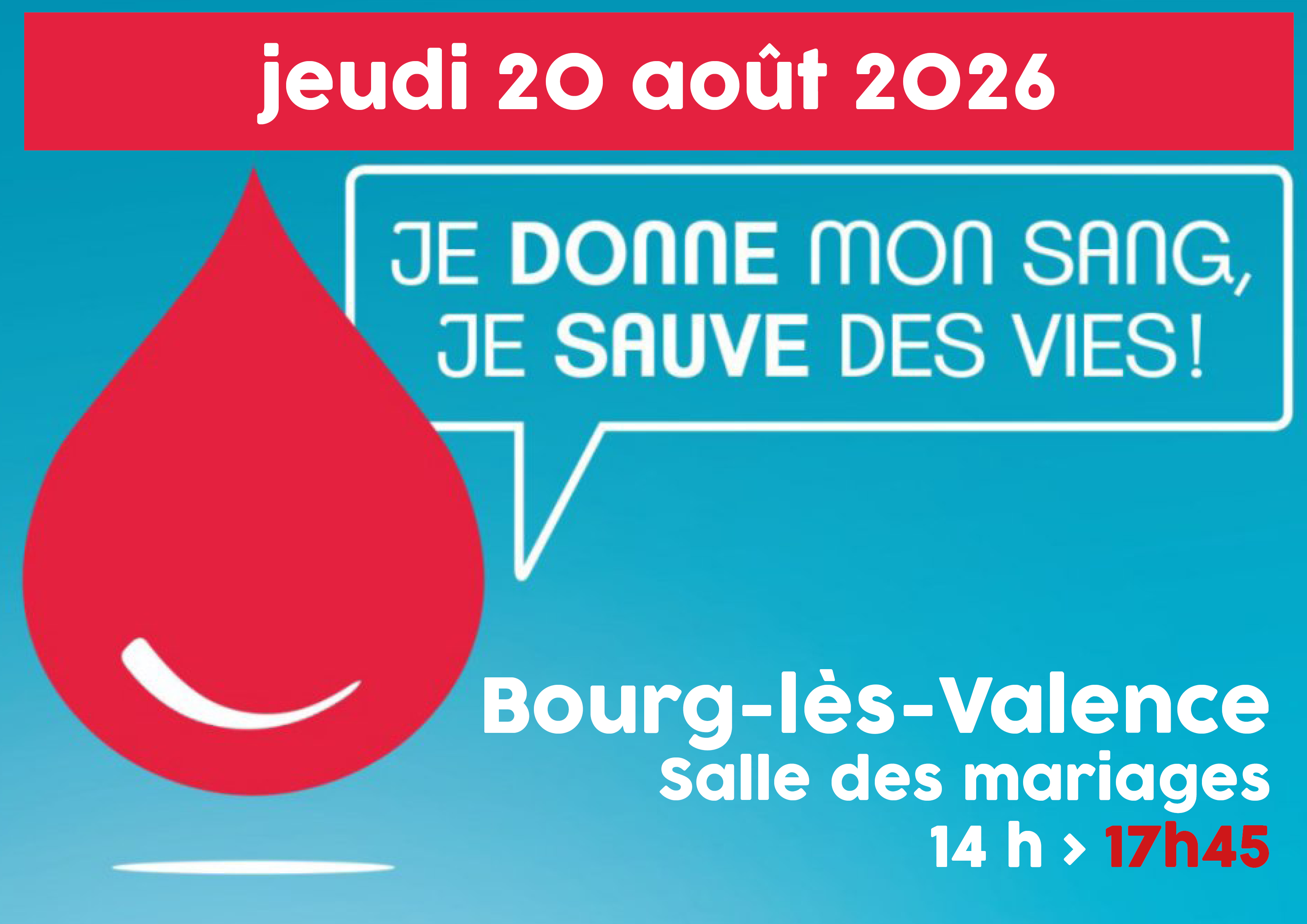 Don du sang août 2026