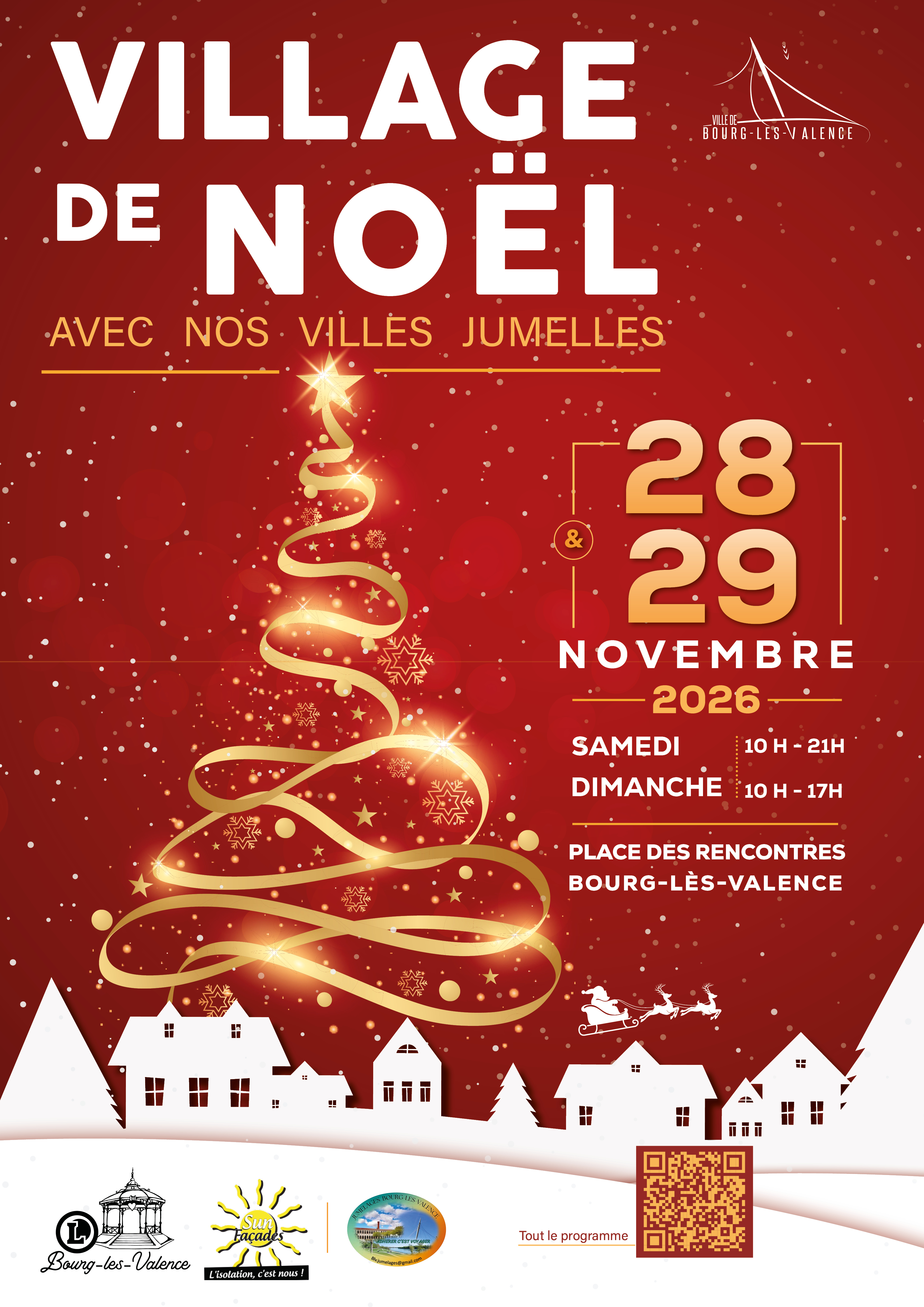 La magie de Noël s’invite au Village de Noël et ses villes jumelles !